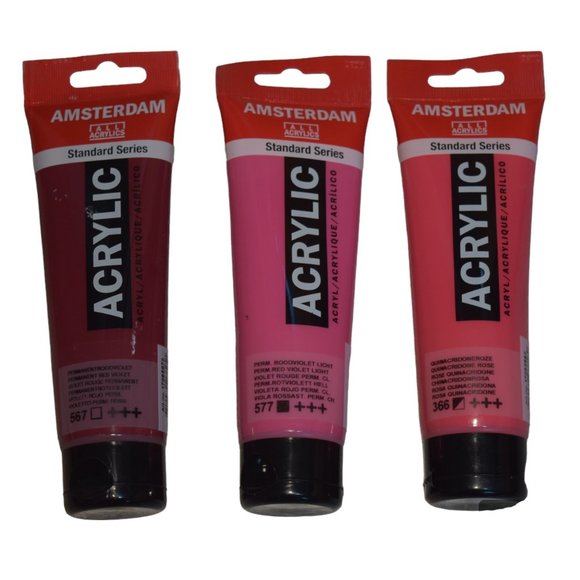 AMSTERDAM Standard Series Acrylic Paint 120 ml Set Of 3 - Picture 1 of 2